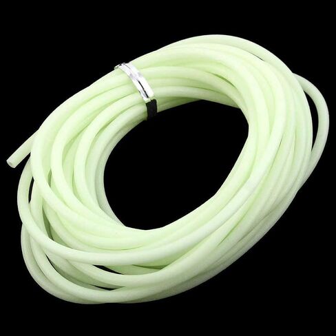 XMHF Fishing Angling Luminous Tube Line Deep Sea Fishing Soft Plastic Glow Tubing Attract Fish 3.8M Light Yellow in Saudi Arabia