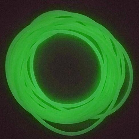 XMHF Fishing Angling Luminous Tube Line Deep Sea Fishing Soft Plastic Glow Tubing Attract Fish 3.8M Light Yellow in Saudi Arabia