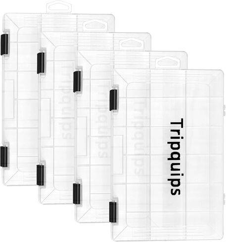 3600 Tackle Trays, Plastic Storage Organizer Box with Removable Dividers - Tackle Boxes - Fishing Tackle Storage - 3700 Tackle Trays - 2 Packs/4 Packs Box Organizer-3600 2 Packs in Kuwait