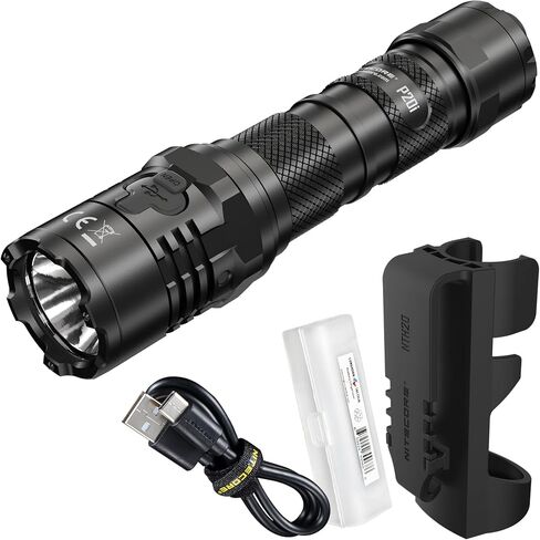 Nitecore P20i مصباح يدوي تكتيكي، 1800 لومن USB-C قابل لإعادة الشحن سريع الشحن جاهز مع منظم LumenTac in Saudi Arabia
