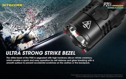 Nitecore P20i مصباح يدوي تكتيكي، 1800 لومن USB-C قابل لإعادة الشحن سريع الشحن جاهز مع منظم LumenTac in Saudi Arabia