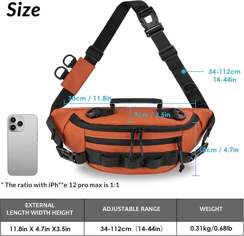 THKFISH Fishing Waist Pack, Fishing Tackle Bag Waterproof Fanny Pack for Women & Men Portable Sling Bag in Saudi Arabia