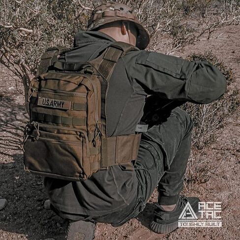 حقيبة ظهر ACETAC 1000D نايلون Mil-Spec التكتيكية MOLLE Hydration، مناسبة للمثانة 3L، تركيب سترة تكتيكية سهلة وضيقة in Kuwait