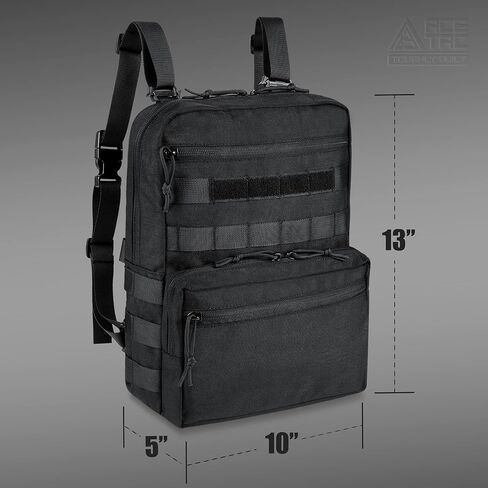 حقيبة ظهر ACETAC 1000D نايلون Mil-Spec التكتيكية MOLLE Hydration، مناسبة للمثانة 3L، تركيب سترة تكتيكية سهلة وضيقة in Kuwait