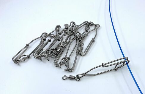 Decoy Long Line Clips Stainless Steel Pack of 10-3" with 2/0 Swivel in Saudi Arabia