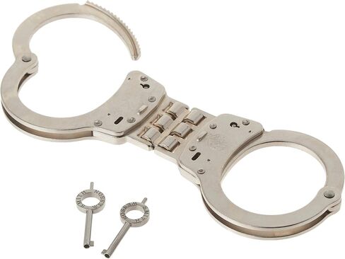 Smith & Wesson S&W 300 Hinged Handcuffs Nickel in Saudi Arabia