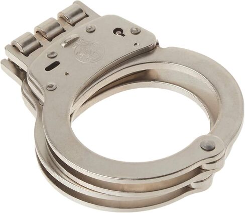 Smith & Wesson S&W 300 Hinged Handcuffs Nickel in Saudi Arabia
