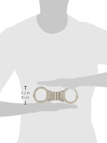 Smith & Wesson S&W 300 Hinged Handcuffs Nickel in Saudi Arabia