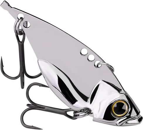 OriGlam 5pcs Fishing Spoons Hard Metal Lure, Fishing Lures Metal Spoons Hard Baits, Metal Fishing Lures for Bass Walleye Trout in Saudi Arabia