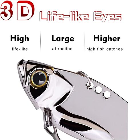 OriGlam 5pcs Fishing Spoons Hard Metal Lure, Fishing Lures Metal Spoons Hard Baits, Metal Fishing Lures for Bass Walleye Trout in Saudi Arabia
