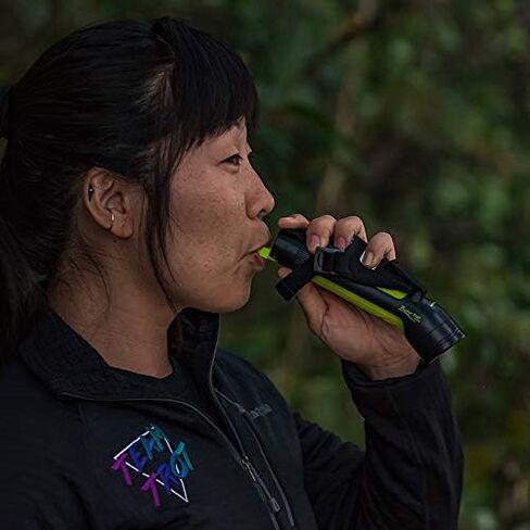 Nathan Zephyr Running Flashlight. Adjustable Hand-Held LED Light with Safety Whistle. For Runners, Walkers, Cyclist, Kids, Security. Handheld Dual Front and Back Light to See and Be-Seen. in Saudi Arabia