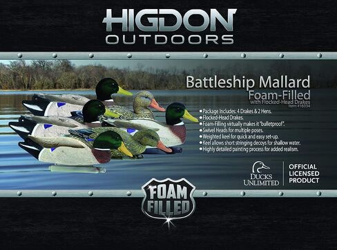Higdon Outdoors سفينة حربية مالارد داك الأفخاخ، رؤوس مملوءة بالرغوة in Kuwait