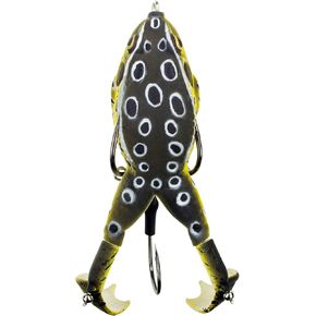LUNKERHUNT - Frog Bait for Bass Fishing | Soft Hollow Body Weedless Frog for Bass Fishing and Trout | Weedless Realistic Bait Frog Lure, Freshwater with Sharp Hooks Lures and Double Propellers Feet in Kuwait