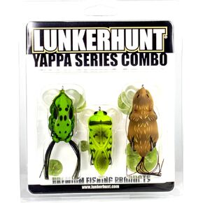 LUNKERHUNT Topwater Fishing Lure | Yappa Fishing Bait Contains: 1 Rat Lure | Weedless Hooks for Bass Trout Fishing, Soft Hollow Body