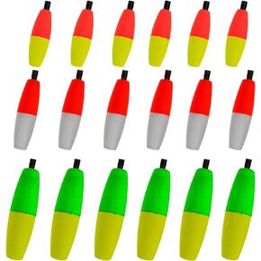 Zsrivk Peg Floats Slotted -18pcs Fishing Floats for Catfish - Fishing Foam Bobber Cigar Floats for Santee Rig - 2in, 2.5in, 3in in Kuwait