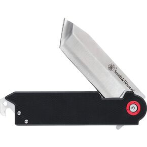 Smith & Wesson Accessories Smith & Wesson Big Benji Featuring 8Cr13MoV Stainless Steel Tanto Blade, G-10 Handles, Bottle Opener, and Money Clip in Saudi Arabia