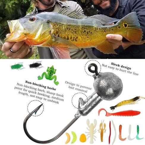 طقم طُعم صيد السمك 181 قطعة من FOCCTS، طقم صيد السمك، ملحقات صندوق معالجة الصيد متضمنة طعوم السمك، ديدان بلاستيكية ناعمة، رقصات كرانكبيت، طعوم دوارة، طُعم المياه العلوية، خطاف in Kuwait