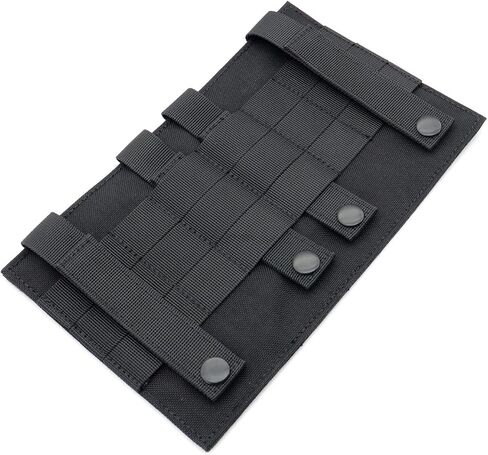 ROCOTACTICAL MOLLE Hook and Loop Mounting Placard Platform, Tactical Style Flex Loop Panel to Convert Any MOLLE Platform to a Hook/Loop Attachment for Hook/Loop Pouches or Morale Patches (Black) in Saudi Arabia