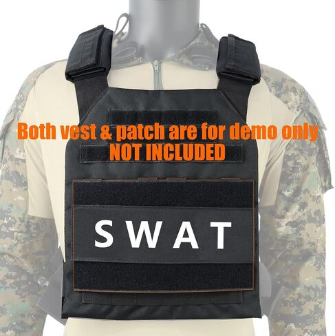 ROCOTACTICAL MOLLE Hook and Loop Mounting Placard Platform, Tactical Style Flex Loop Panel to Convert Any MOLLE Platform to a Hook/Loop Attachment for Hook/Loop Pouches or Morale Patches (Black) in Saudi Arabia