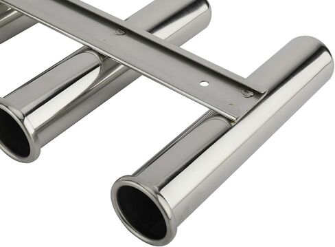 YaeMarine Fishing Rod Holder 316 Stainless Steel Fishing Rod Rack 3Tube/4Tube/5Tube/6Tube Mirror Finish for Marine Boat Yacht Camper in Kuwait