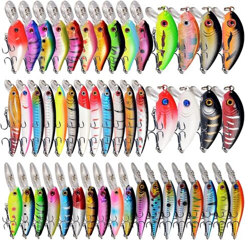 LINGYUE باس الصيد السحر عدة مجموعة Topwater الطعوم الصلبة البلمة Crankbait قلم رصاص VIB سويمبيت لباس بايك صالح المياه المالحة والمياه العذبة in Kuwait