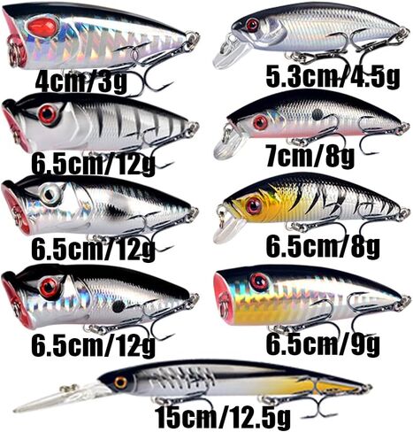 LINGYUE باس الصيد السحر عدة مجموعة Topwater الطعوم الصلبة البلمة Crankbait قلم رصاص VIB سويمبيت لباس بايك صالح المياه المالحة والمياه العذبة in Kuwait