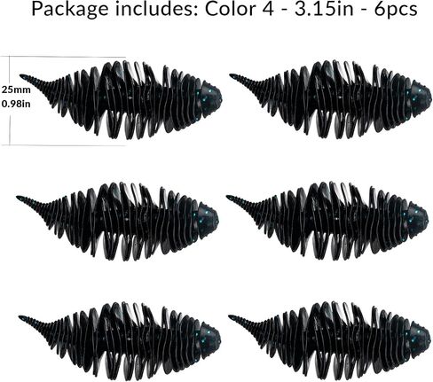 THKFISH Soft Swimbait 5/6 PCS or 15/18 PCS Soft Plastic Fishing Lures Bass Lures Swim Baits Lures for Bass Fishing Worms for Bass | 5/6 Pcs or 15/18 Pcs Soft Plastic Lures Swim Baits Lures for Bass Fishing Worms for Trout Sea Bass, Crappie, Trout, Bluegil in Kuwait