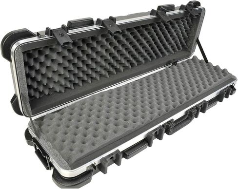SKB Cases 2SKB-4009 Hard Exterior ATA 300 Category 1 Waterproof Short Double Rifle Transport Case, Black in Saudi Arabia