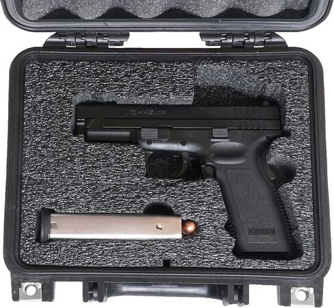 Case Club Case fits Springfield XD & 3 Magazines in Pre-Cut Heavy Duty Waterproof Case (Accommodates Optics & Under Barrel attachments) in Saudi Arabia