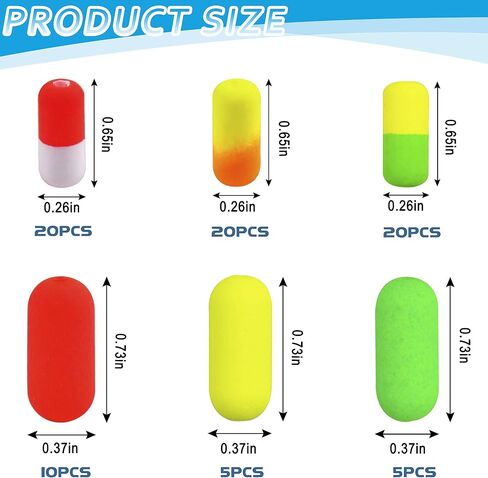 Pompano Rigs Foam Floats for Surf Fishing, Snell Floats Fishing Rigs Cylinder Float Bottom Rig Walleye Rig Making Kit Trout Catfish in Saudi Arabia