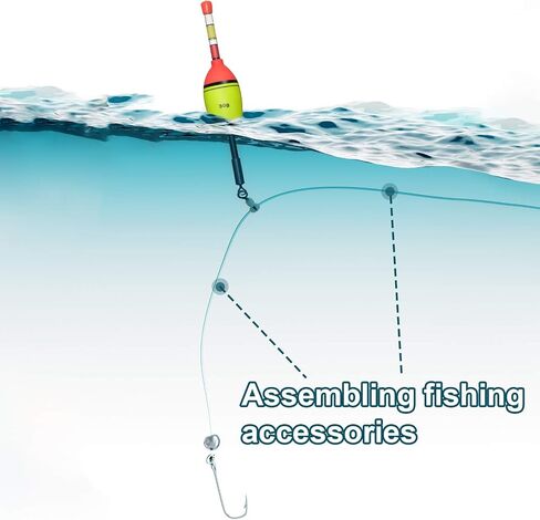 10 Pieces EVA Foam Fishing Floats Without Fishing Glow Sticks, Night Lighted Fishing Bobbers Slip Floats with Glowing Stick Tubes for Fishing in Saudi Arabia