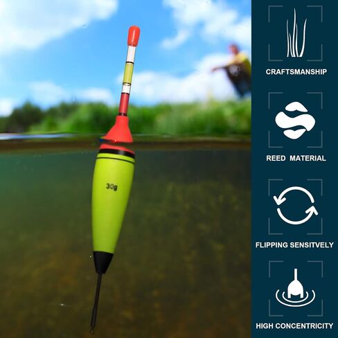 10 Pieces EVA Foam Fishing Floats Without Fishing Glow Sticks, Night Lighted Fishing Bobbers Slip Floats with Glowing Stick Tubes for Fishing in Saudi Arabia