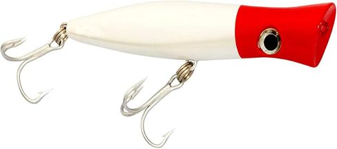 Large Top Water Popper 4.75 in/1.5 oz Lure Artificial Seal Lure 3D Eyes Hard Popper with Hooks and Ring for Saltwater Offshore, Surf Fishing, Bass, Bluefish, Giant Jack in Kuwait