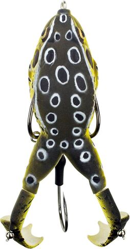 LUNKERHUNT - Frog Bait for Bass Fishing | Soft Hollow Body Weedless Frog for Bass Fishing and Trout | Weedless Realistic Bait Frog Lure, Freshwater with Sharp Hooks Lures and Double Propellers Feet in Kuwait