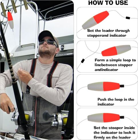 Zsrivk Peg Floats Slotted -18pcs Fishing Floats for Catfish - Fishing Foam Bobber Cigar Floats for Santee Rig - 2in, 2.5in, 3in in Kuwait