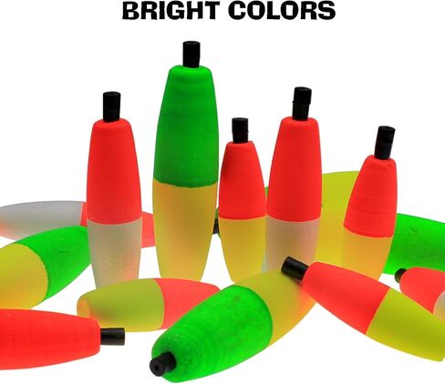 Zsrivk Peg Floats Slotted -18pcs Fishing Floats for Catfish - Fishing Foam Bobber Cigar Floats for Santee Rig - 2in, 2.5in, 3in in Kuwait