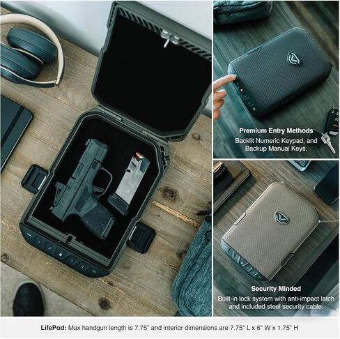 VAULTEK LifePod 10 Secure Weatherproof Lockable Travel Case (2-Piece Pluck Foam) in Kuwait