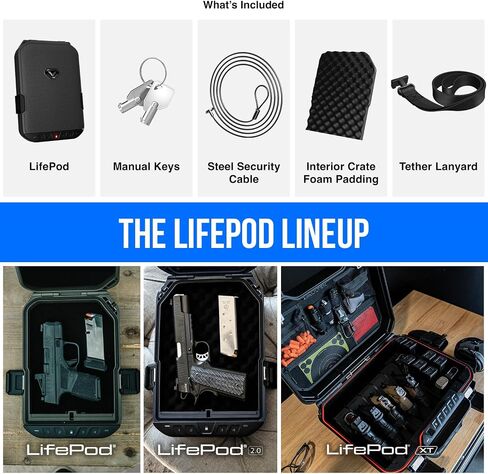 VAULTEK LifePod 10 Secure Weatherproof Lockable Travel Case (2-Piece Pluck Foam) in Kuwait