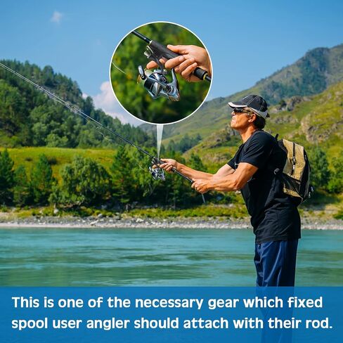 Wettarn 4 Pcs Sea Fishing Casting Trigger Surf Fishing Trigger Aid Surf Fishing Gear for Pole Rod Shore Beach Thumb Finger Accessories, Black in Saudi Arabia