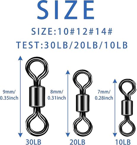 Eupheng Quick Change Fly Fishing Snaps Stainless Steel, Fishing swivels, Fast Easy & Secure, Hook Snaps for Flies, Jigs, Lures, Great Value Pack in Kuwait