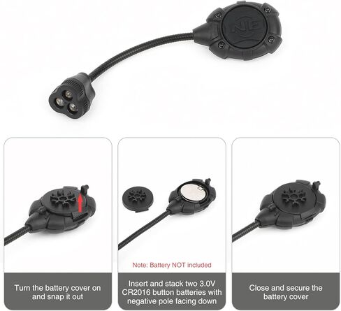 Tactical Helmet Light Military with IR + Red LED Task Lamp, Survival Signal Light Helmet Accessories Mount for Mich Fast Helmet Molle System 20mm Picatinny Rail Outdoor Sports in Kuwait