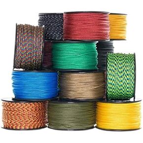 US Ropes 6 Pieces Assorted Atwood Rope MFG Micro Utility Cord 1.18mm X 125ft Reusable Spool | Tactical Nylon/Polyester Fishing Gear, Jewelry Making, Camping Accessories