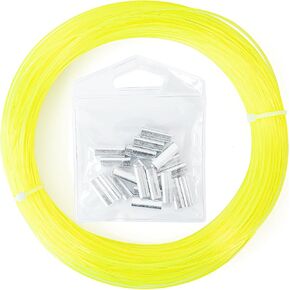 BLUEWING 50/100yd Outrigger Line Rigging Kit Mono with 20pcs/40pcs Aluminum Sleeve Crimps and 1.9mm 400LB Test Monofilament Fishing in Saudi Arabia