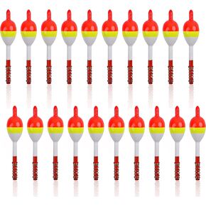 Wood Slip Bobbers Fishing Floats and Bobbers Spring Oval Stick Slip Floats for Crappie Catfish Trout Panfish Walleyes Bass Fishing 10/20pcs in Saudi Arabia