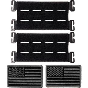 Molle Patch Panel with Laser Cutting Loop, Molle Patch Display Holder for Backpack,6X3.2 Mini Patch Board Include American Flag Patch (1 pcs Camo) in Kuwait