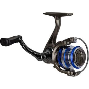 Lew's Laser Lite Spinning Fishing Reel, Right or Left-Hand Retrieve, 7 Bearing System with Stainless Steel Double Shielded Ball Bearings, Silver