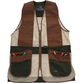 Wild Hare Shooting Gear Primer Shooting Vest Primer Mesh Shooting Vest، فضي/أسود