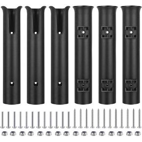 أنبوب حامل صنارة الصيد: 6 عبوات من أنبوب حامل قضيب القارب، أنبوب حامل أداة تثبيت جانبي القارب المحمول مع براغي حامل قضيب الصيد سهل التركيب in Kuwait