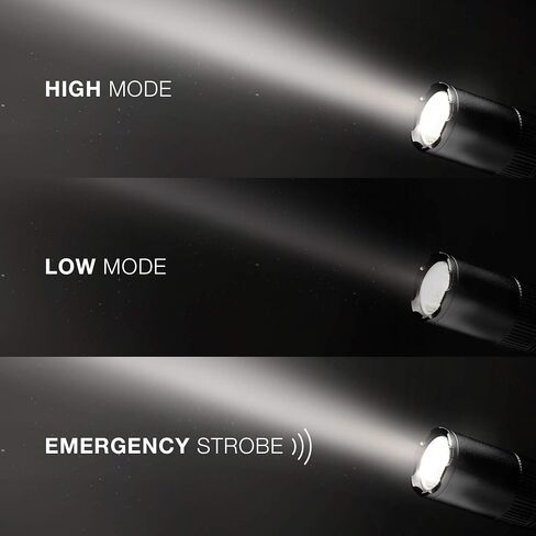 مصباح يدوي تكتيكي إنرجايزر TAC 1AA LED، حزمة من 1 ومصباح يدوي تكتيكي LED، مصباح يدوي ساطع شديد التحمل لحالات الطوارئ ومعدات التخييم، مصباح يدوي EDC مقاوم للماء، حزمة من 1، أسود in Kuwait