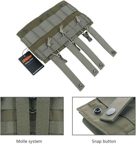 EXCELLENT ELITE SPANKER Single/Double/Triple Open Top Molle Mag Pouch AK Magazine Pouch for AK47 AK74 AR-15 Pmags Magazine in Saudi Arabia